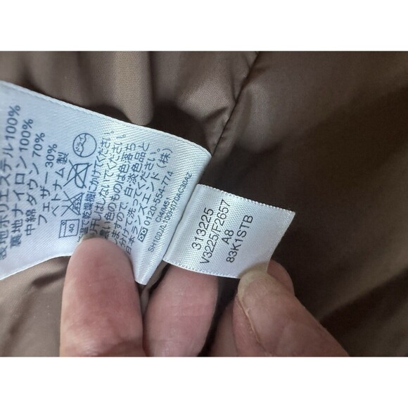 Lands End Women’s Satin Goose Down Vest Size Small Quilted Full‎ Zip Rich Brown - Picture 7 of 7